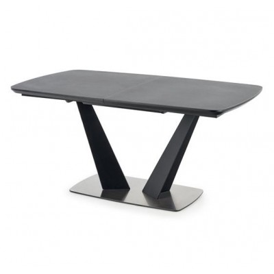 Стол обеденный HALMAR FANGOR темно-серый/черный 160-220/90